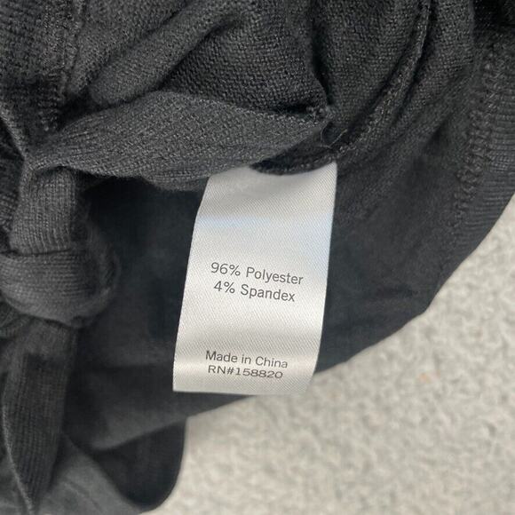 Simply Threads Girls 6 Black Simply The Softest Long Sleeve V-Neck Tie Front Tee - Picture 4 of 9